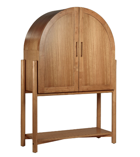 Hadden Wood Arch Bar Cabinet 